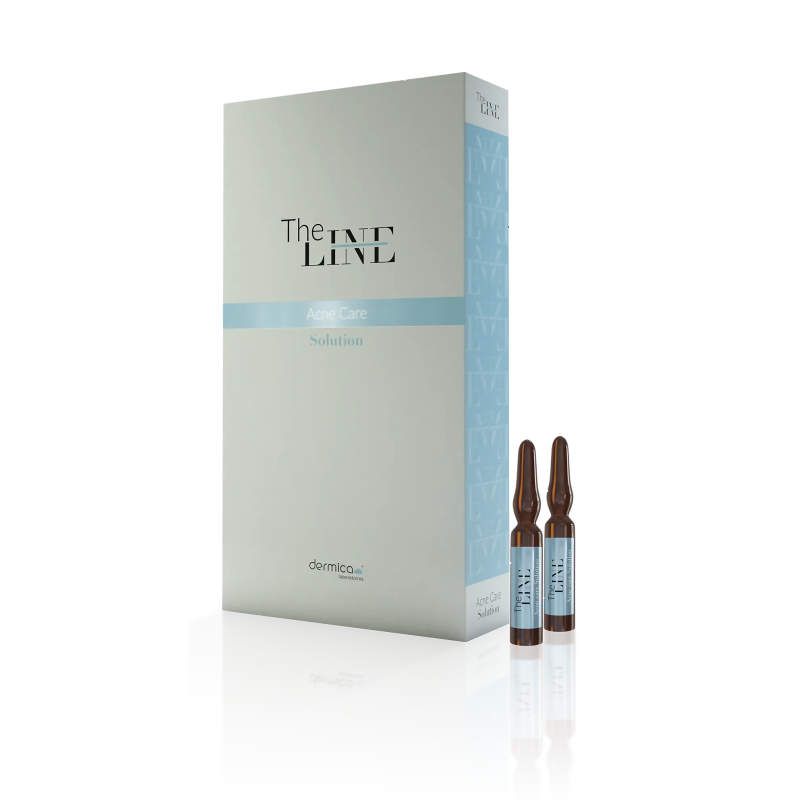 image showing front view of the line acne care solution