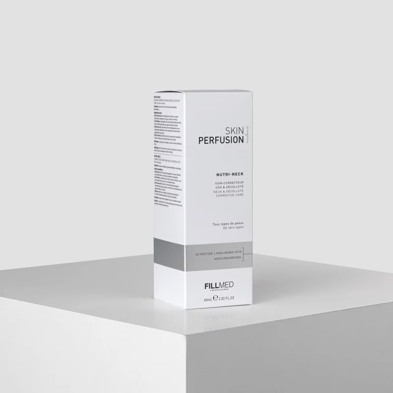 FILLMED SKIN PERFUSION NUTRI-NECK is the go-to for aging signs on the neck and décolleté.