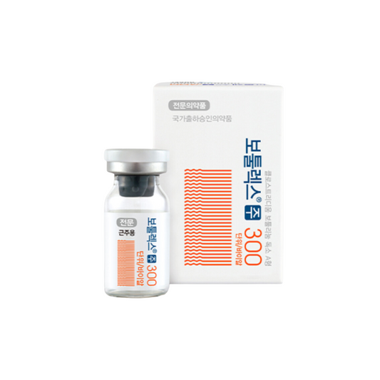 Botulax 300iu botulinum toxin type A high-volume 300 units vial and box by Hugel Pharma