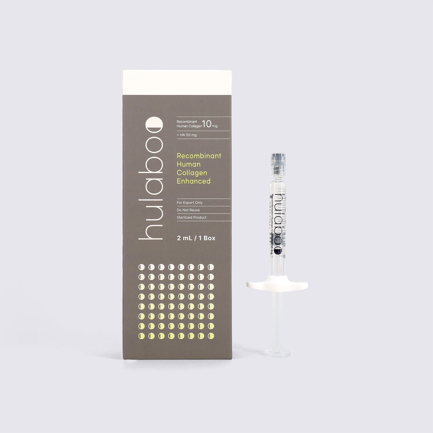 Abbildung der Verpackung von Hulaboo +HA 50mg, dem besten Hautbooster