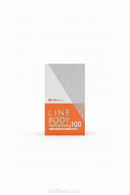 Image showing closed box of Line body hard type 100vial filler best  for buttocks augmentation 