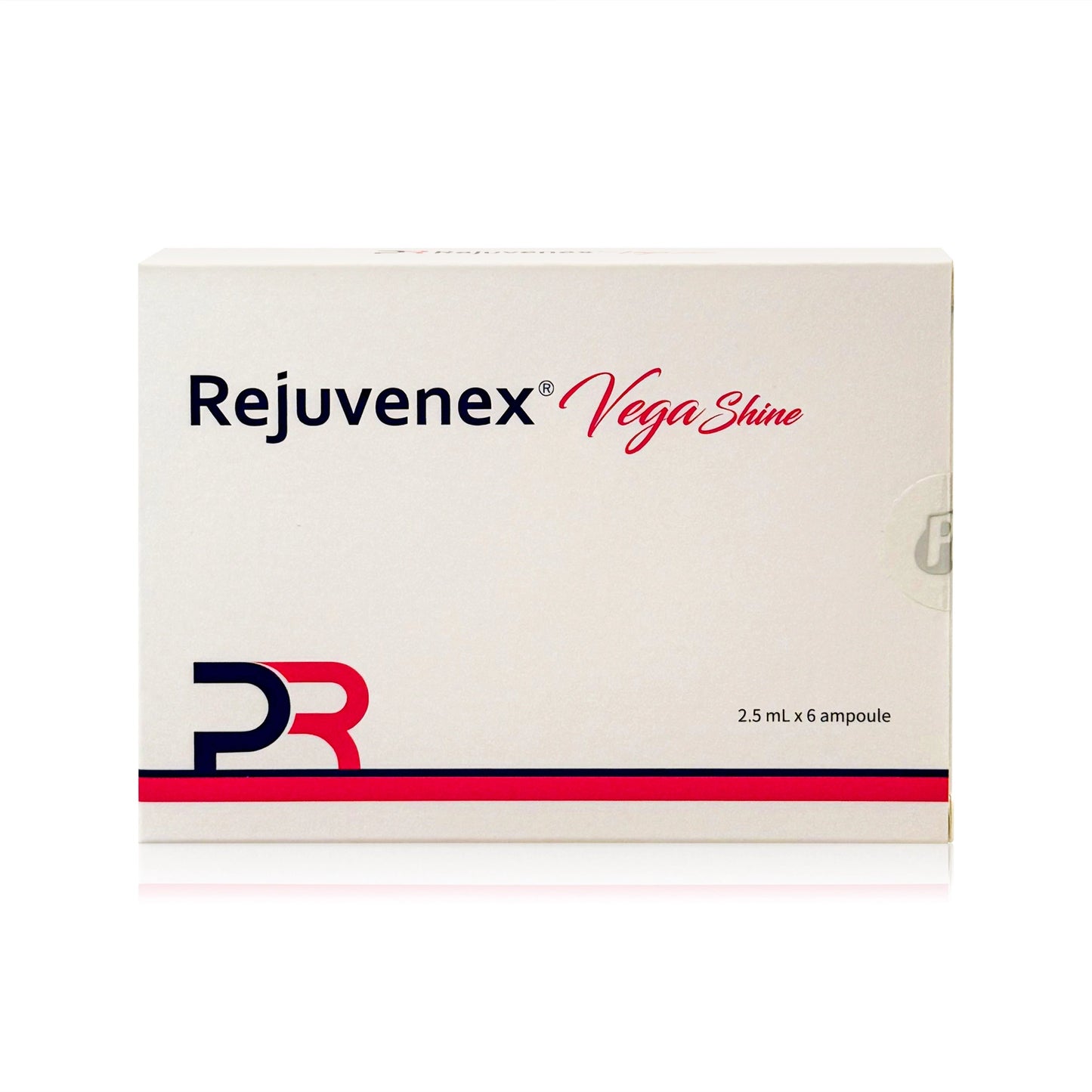 Rejuvenex Vega Shine 2.5ml x 6ampoule packaging on a white background